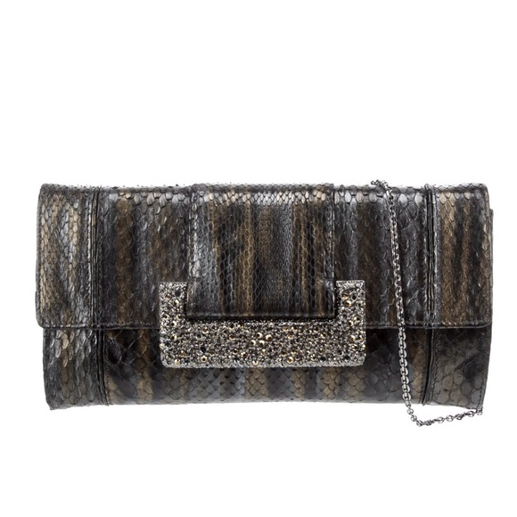 Judith Lieber Leather Pattern Clutch - Picture 3 of 6